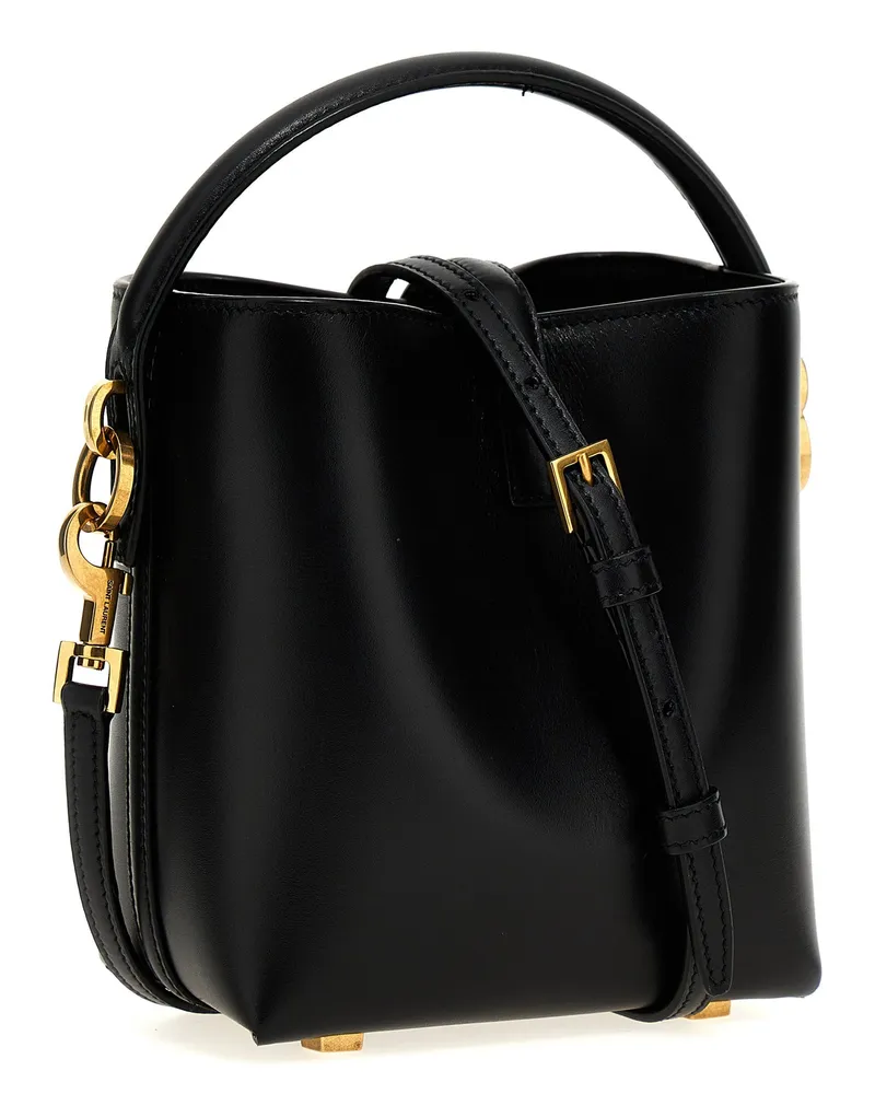 Saint Laurent Le 37 Mini Crossbody Bag — Black Black