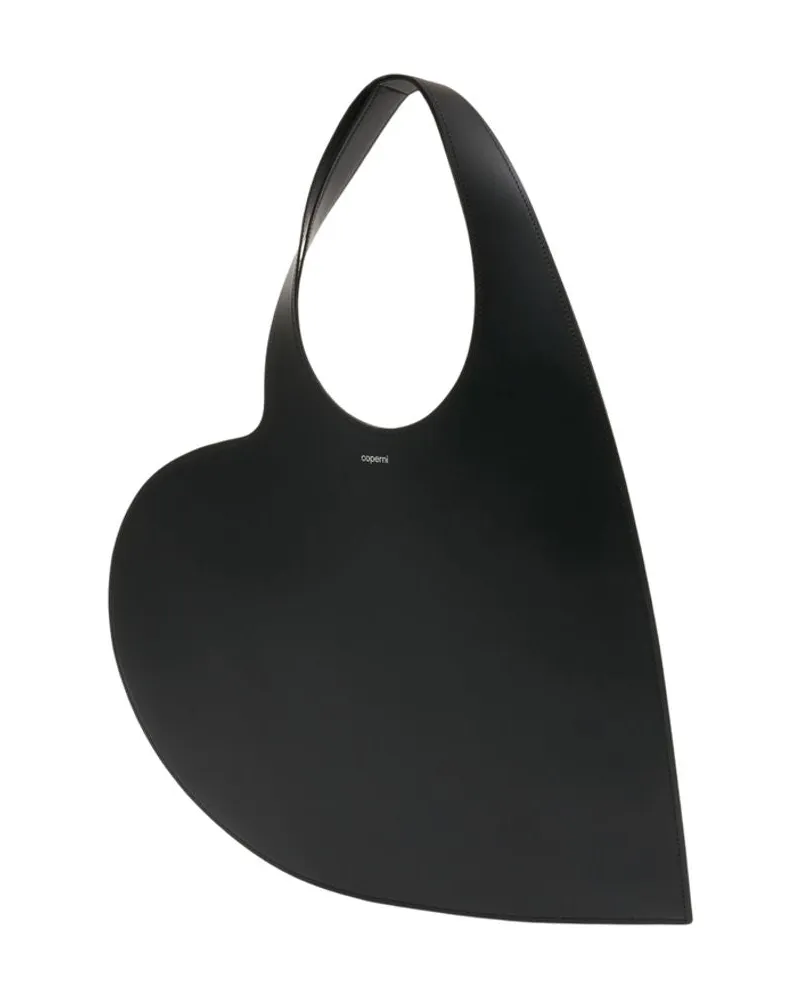 COPERNI Women's Heart Tote Shoulder Bag -  Leather Black Calfskin Shoulder-Hobo-Bags Black