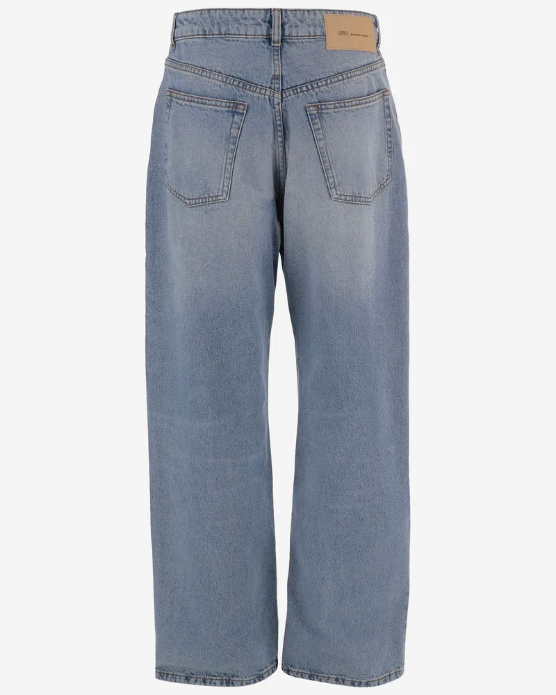 AMI Paris Women's Jeans Cotton Denim Blue