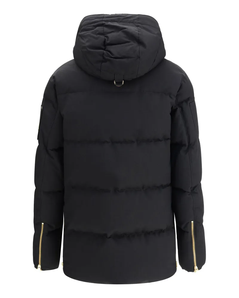 Moose Knuckles Men's Gold Series 3q Shearling Jacket Blk W-Blk Sh Cotton; Nylon W/blk Black