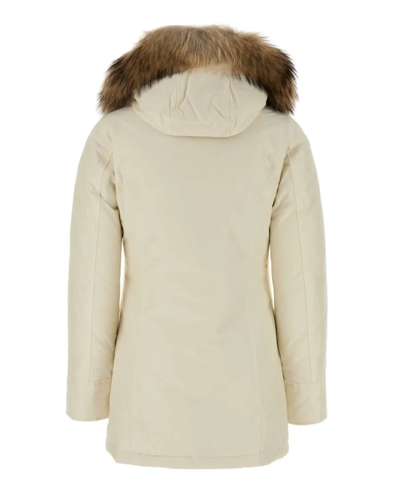 Woolrich Raccoon Down Jacket — Ivory Ivory