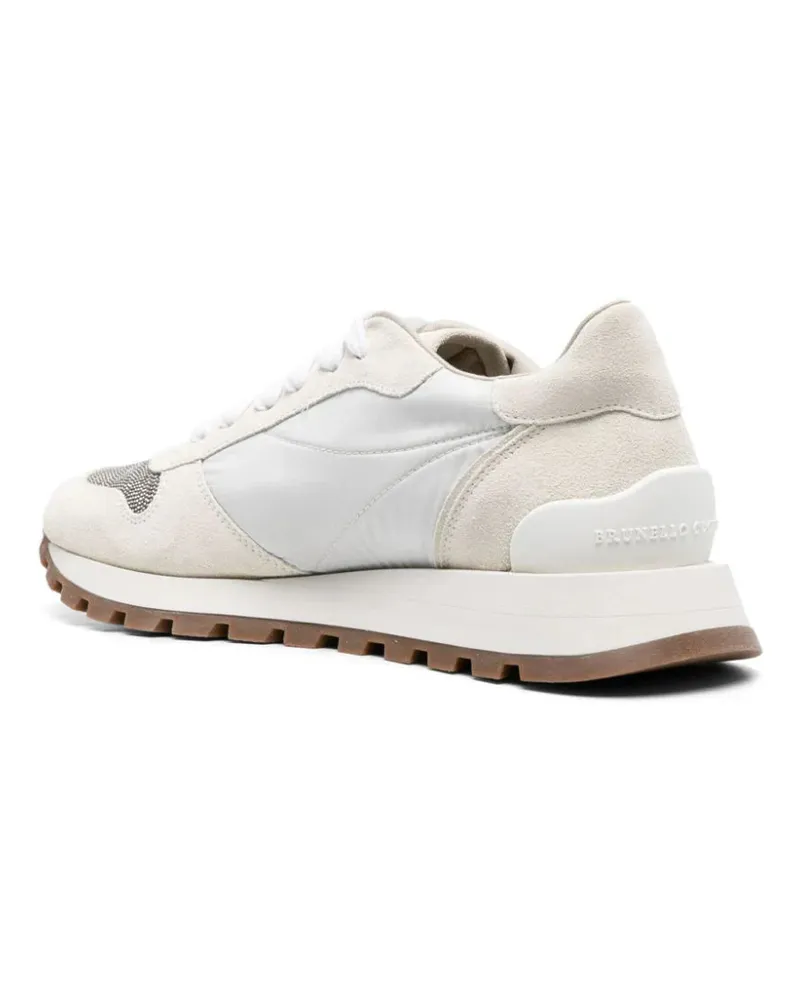 Brunello Cucinelli Women's Colour-Block Sneakers Ss24 W White