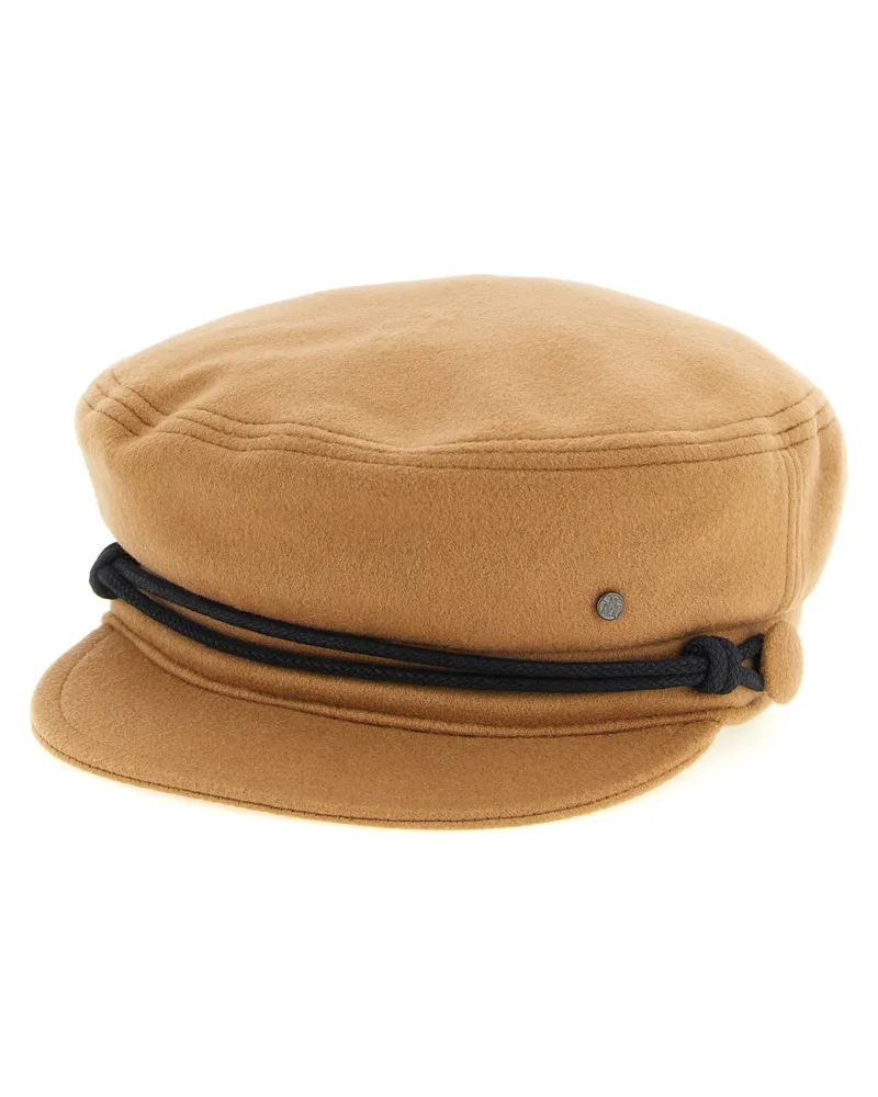 Maison Michel Flat Cap — Camel Camel
