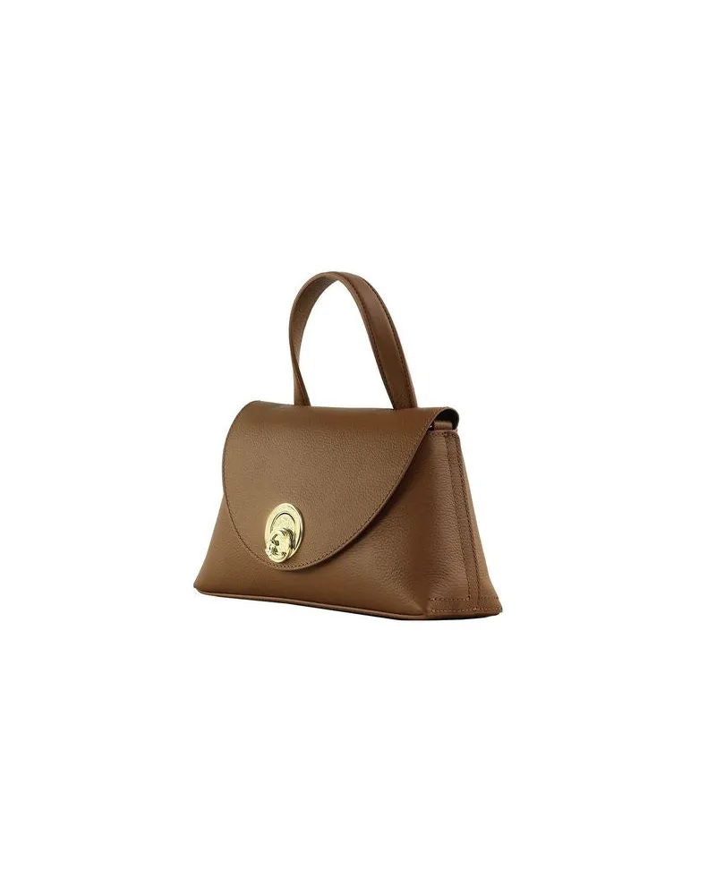 Coccinelle Nikla Top Handle Bag — Brown Brown