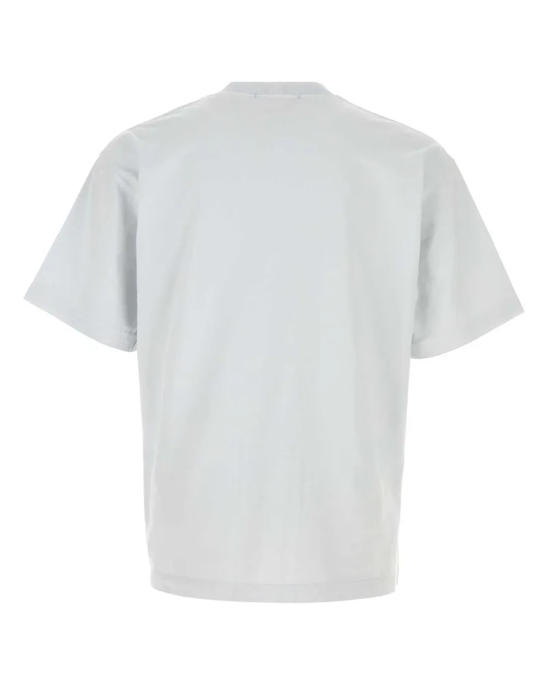 Stone Island Men's Ice Cotton T-Shirt Skyblue Garment Blue