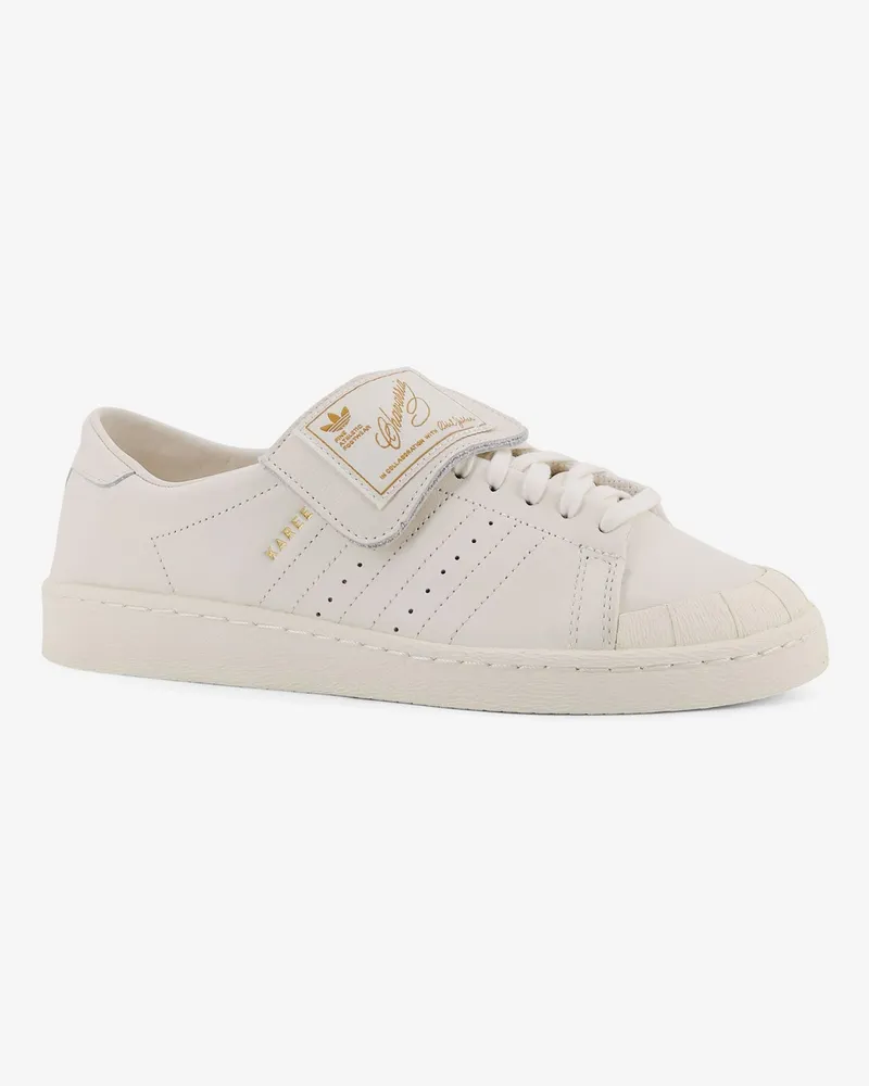 adidas Men's Sneakers Chavarria Jabbar White Leather Trainers White