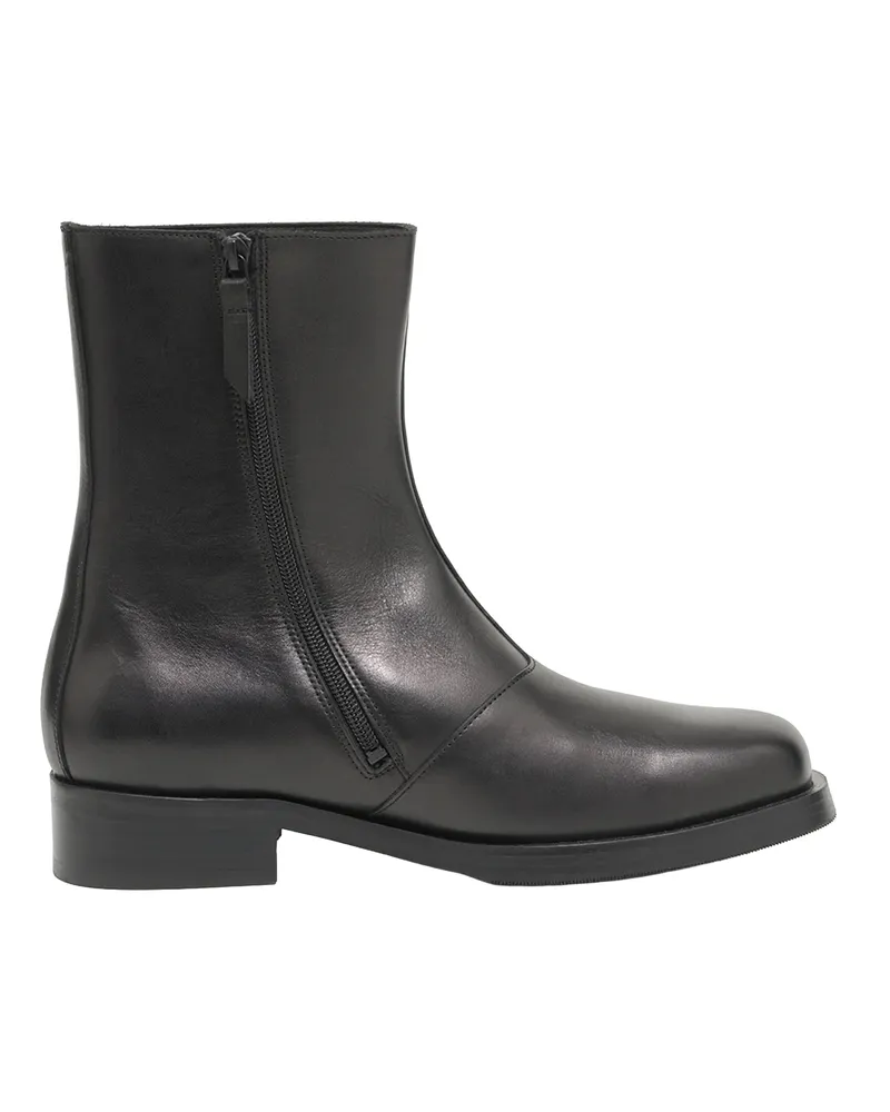 Our Legacy Men's Ankle Boots Camion Black Leather Black