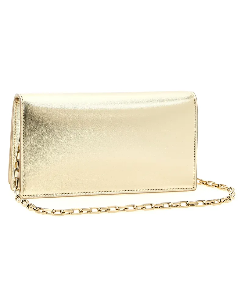Christian Louboutin Women's Clutch Gold Sheepskin Gold