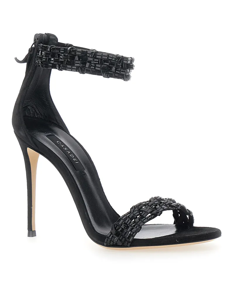 Casadei Women's Sandals Julia - Godyva Black Suede Suede-Leather Suede/leather Black