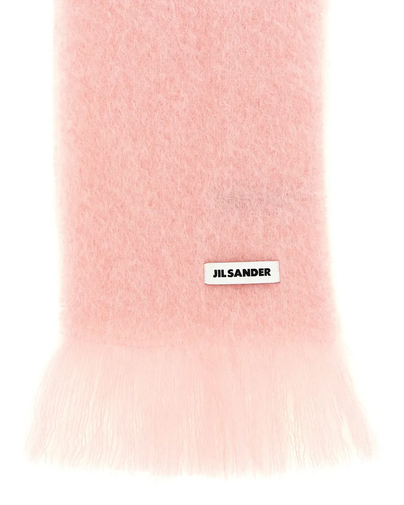 Jil Sander Women's Multicolor Wool Scarf Pink