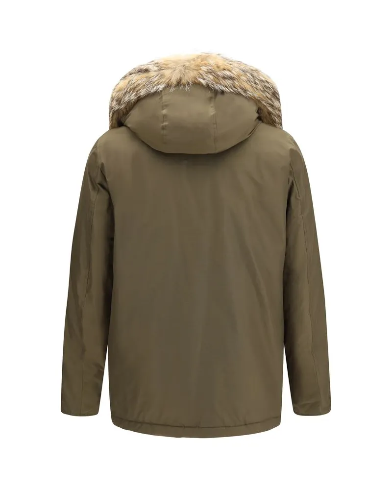 Woolrich Arctic Ramar Down Jacket — Brown Brown