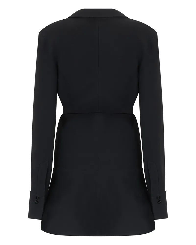 ATTICO Women's Dress Crepe Chemisier Black Viscose Black