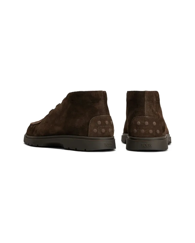 TOD'S Suede Sneaker — Brown Brown