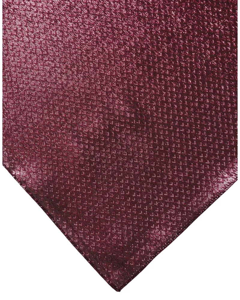 Dolce & Gabbana Men's Metallic Pink Silk Square Foulard Scarf Pl+se Pink