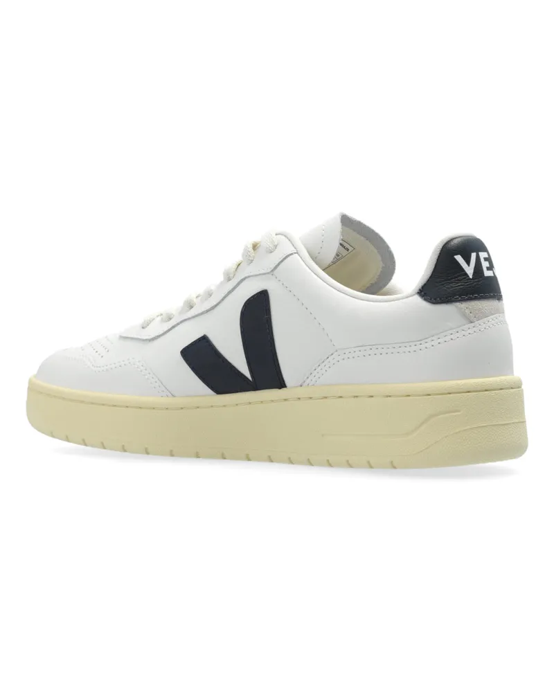 VEJA Leather Low-Top Sneakers — White White
