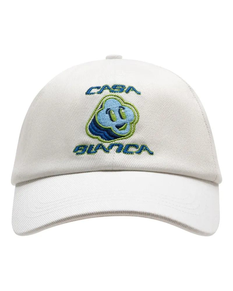 Casablanca Paris Women's A-Ss26-Hat-002-01 Cotton Baseball Cap White White