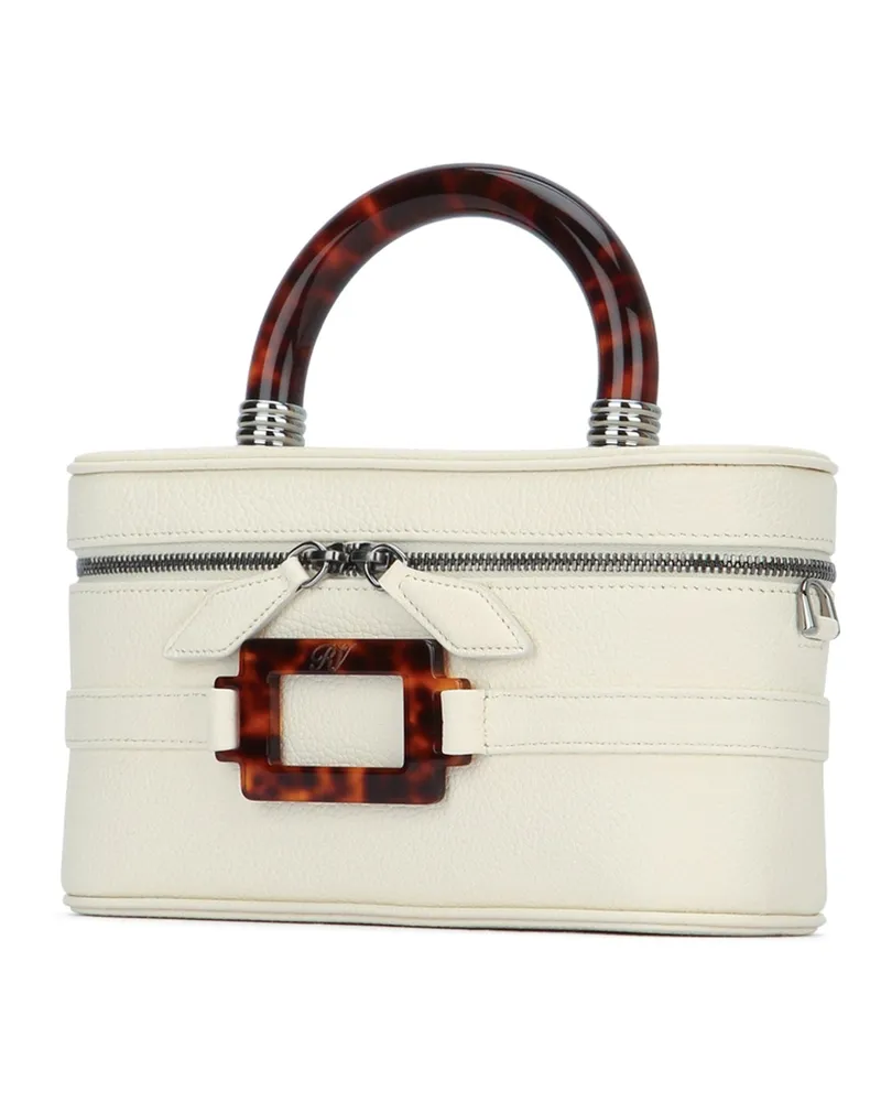 Roger Vivier Women's Belle Vivier Vanity Mini Cire Borse A Mano Cire' Bag White
