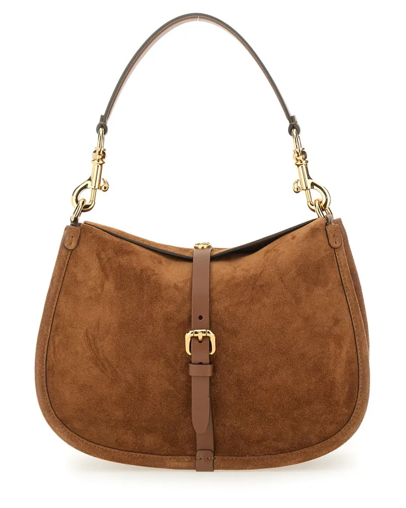 Etro Women's Medium Pony Bag Brown Leather Handbags Hand Brown