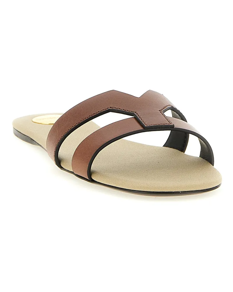 Saint Laurent Mabrouka Sandals — tan Tan