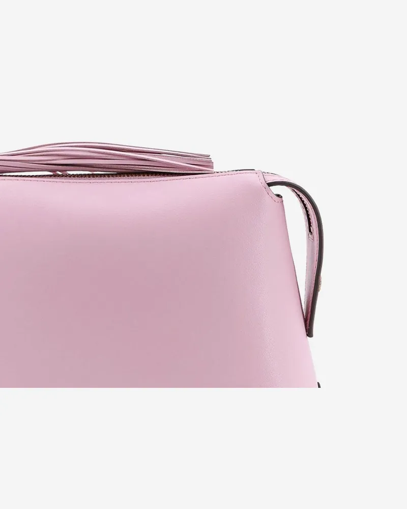 Pinko Women's Leather Beauty Case With Logo Pink Accessory Pink