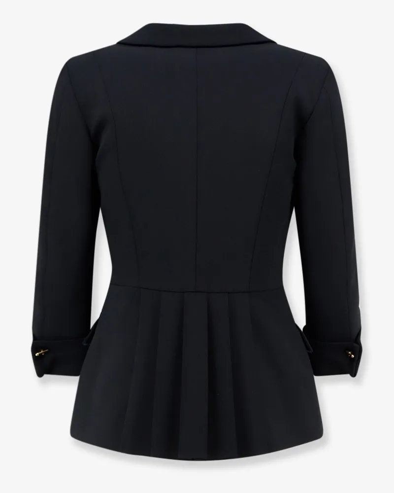 Elisabetta Franchi Women's Blazer Stretch Fabric Black Polyester Blazers Jacket Black
