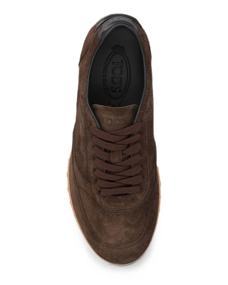 TOD'S Suede Sneaker — Brown Brown