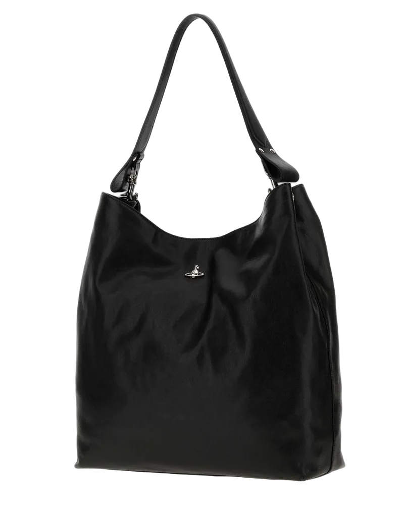 Vivienne Westwood Women's Shoulder Bag Black Ovine Leather Black