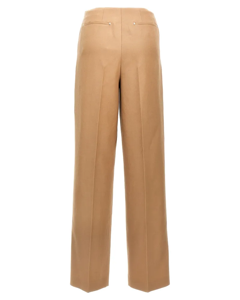Fendi Women's Beige Wool Dress Pants Beige