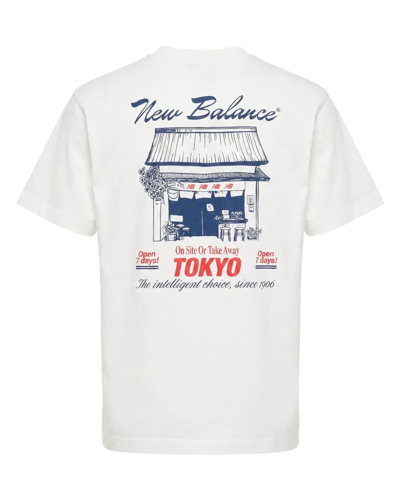 New Balance Grab A Bite Tokyo Graphic T-Shirt — White White