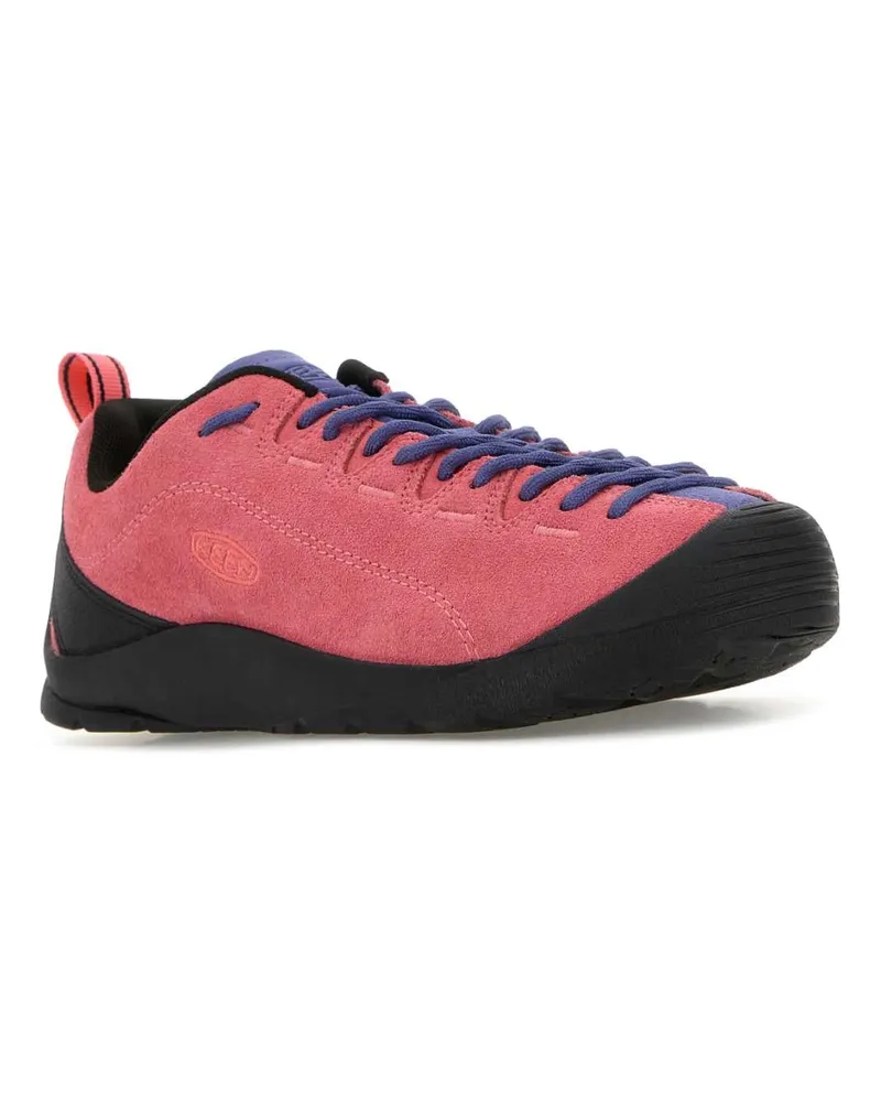Keen Women's Pink Suede Jasper Sneakers Lemonadeskipperblue Pink
