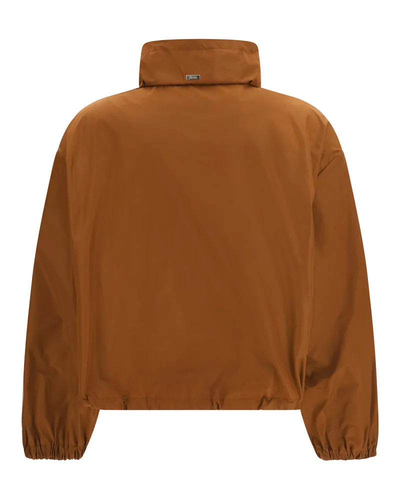 Herno Women's Waterproof Jacket Cuoio Polyester Brown