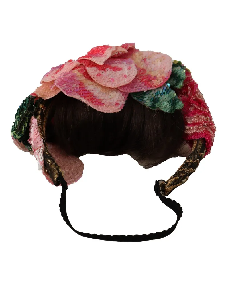 Dolce & Gabbana Sequined Lurex Headband — Multicolor Multicolor