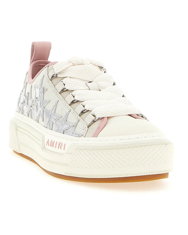 Amiri Laminated Leather Stars Sneaker — Multicolor Multicolor