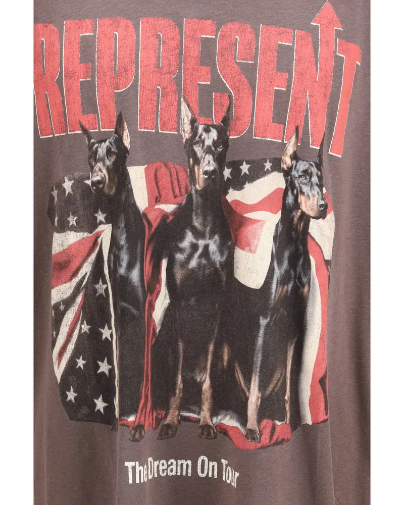 REPRESENT Men T-Shirt Cotton Black T-Shirts And Polos Black
