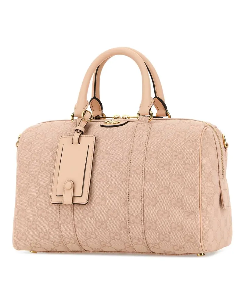 Gucci Women's Pink Canvas Medium Ophidia Handbag Rosdusdkrosdros Borse A Mano Bag Pink