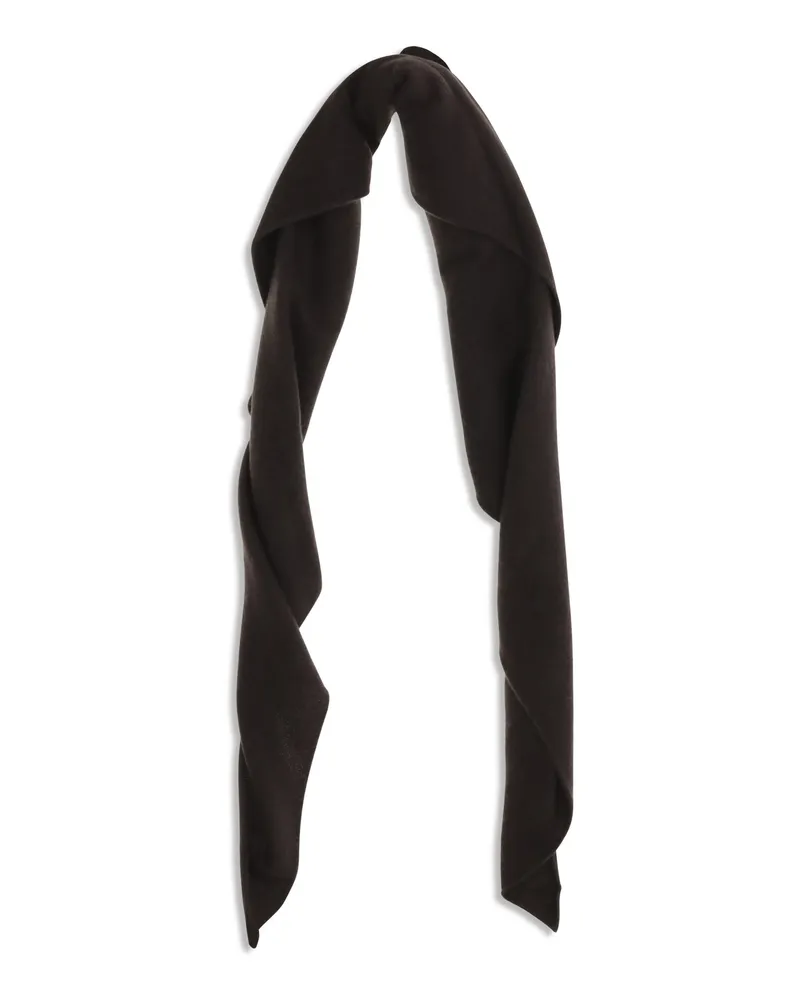 Brunello Cucinelli Pure Cashmere Scarf — Black Black