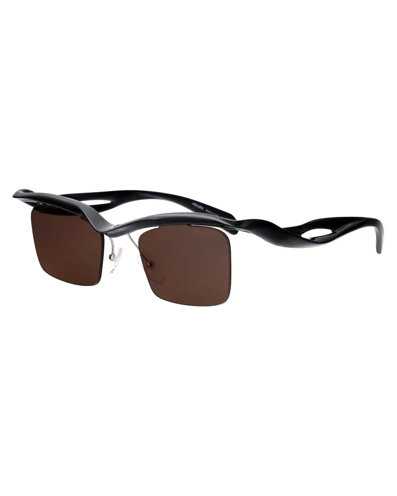 Prada Men's Sunglasses 0pr A15s Black Nylon Black