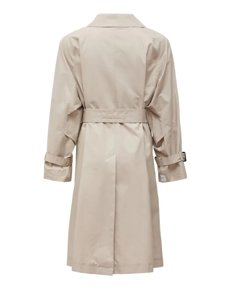 Max Mara Women's Trench Coat Studio Natural Cotton & Raincoats Beige