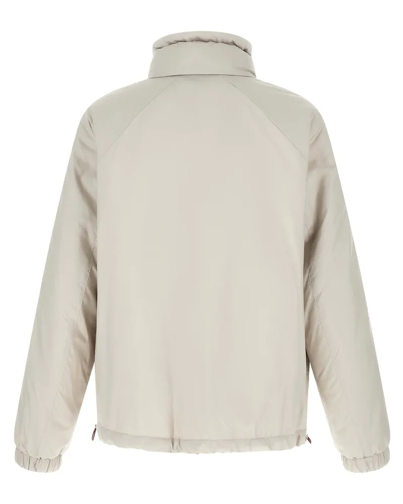Brunello Cucinelli Water-Repellent Nylon Jacket — Beige Beige
