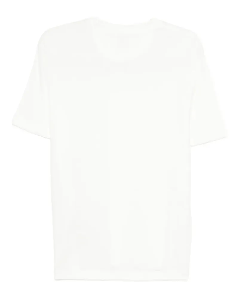 Eleventy Women Short-Sleeve Crew-Neck T-Shirt Aw25 M White
