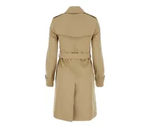 Women's Beige Gabardine Heritage Chelsea Trench Coat Honey Cotton