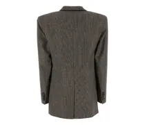 Women's Embroidered Wool Oversize Blazer Camelgrey Giacche E Gilet Jacket