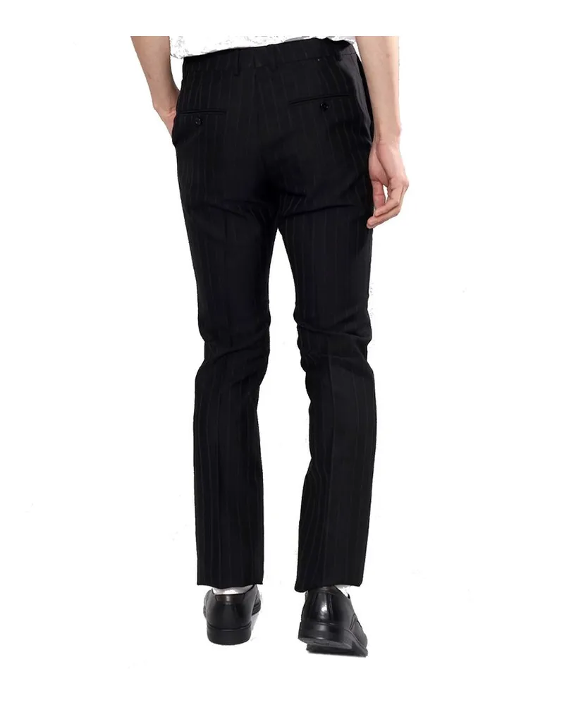 Celine Wool Flared Trousers — Black Black