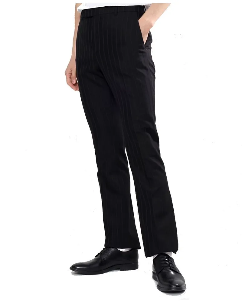 Celine Men's Black Wool Flared Pants Black