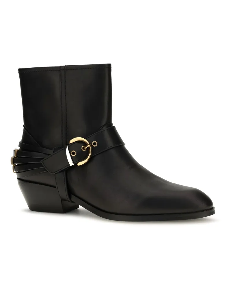 Pinko Women's Jane 07 Leather Ankle Boots Black Black