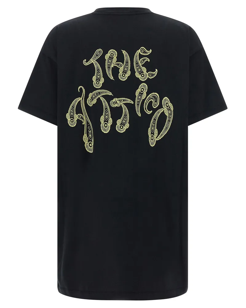 ATTICO Women's Black Cotton T-Shirt Black