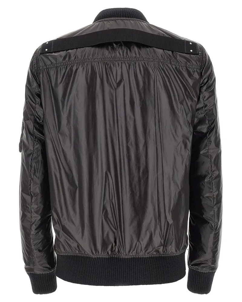 Rick Owens Men's Black Nylon Bomber Clothing Black