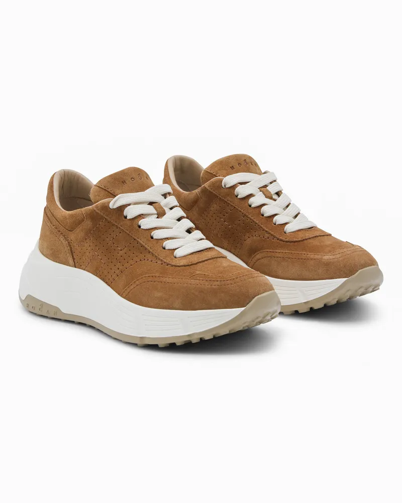Hogan Women's Sneakers Cammelo Chiaro _cover Le Sole El Beige