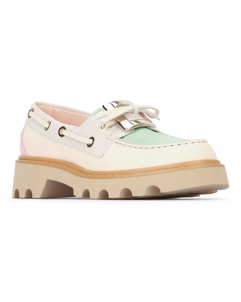 Roger Vivier Women's Viv Rangers Truck Metal Loafer 20 C019+b017+m219+l237+g826 Leather - Sole: Rubber Mocassini / Loafers Multicolor