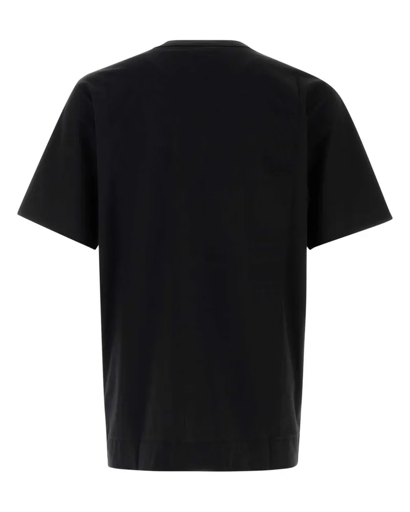 Dries van Noten Men Black Cotton Oversize Heer T-Shirt Exterior Exterior: T-shirts And Polos Black